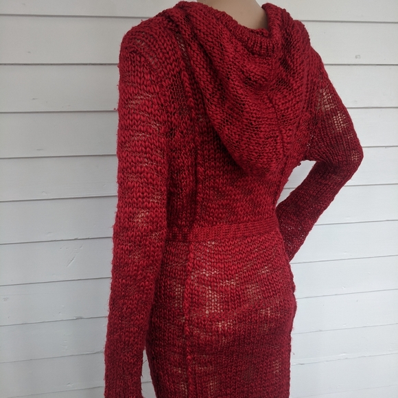 Red Maxi Cardigan S Long Dance in Paris - Picture 6 of 10